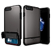 Spigen Flip Armor iPhone 7 Plus / 8 Plus Gunmetal Klf - Resim: 3