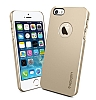 Spigen iPhone SE / 5 / 5S Ultra Thin Air A Gold Sert Mat Rubber Klf - Resim 2