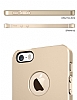 Spigen iPhone SE / 5 / 5S Ultra Thin Air A Gold Sert Mat Rubber Klf - Resim 3