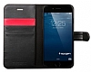 Spigen iPhone 6 Plus / 6S Plus Wallet Standl Kapakl Siyah Deri Klf - Resim 4