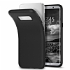 Spigen Liquid Crystal Samsung Galaxy S8 Plus Matte Black Silikon Klf - Resim: 1