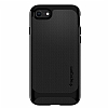 Spigen Neo Hybrid Herringbone iPhone 7 / 8 Shiny Black Klf - Resim 1