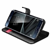 Spigen Samsung Galaxy S7 Edge Wallet Standl Kapakl Siyah Deri Klf - Resim 4