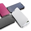 Spigen Samsung i9500 Galaxy S4 Slim Wallet Kapakl Beyaz Klf - Resim 1