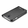 Spigen Samsung i9500 Galaxy S4 Slim Wallet Kapakl Metalik Siyah Klf - Resim 2