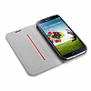 Spigen Samsung i9500 Galaxy S4 Slim Wallet Kapakl Metalik Siyah Klf - Resim 3