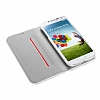 Spigen Samsung i9500 Galaxy S4 Slim Wallet Kapakl Beyaz Klf - Resim 2