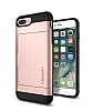 Spigen Slim Armor CS iPhone 7 Plus / 8 Plus Rose Gold Klf - Resim: 1