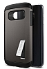 Spigen Slim Armor Samsung Galaxy S7 Gunmetal Klf - Resim 4