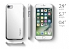 Spigen Thin Fit iPhone 7 / 8 Satin Silver Rubber Klf - Resim 6