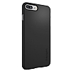Spigen Thin Fit iPhone 7 Plus / 8 Plus Siyah Rubber Klf - Resim 4