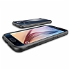 Spigen Ultra Hybrid Samsung i9800 Galaxy S6 Gunmetal Klf - Resim: 6