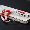 Summer Renkli Fimo Boncuk Telefon Askısı Charmı - Resim: 1