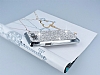 Eiroo Glows Samsung Galaxy Grand Prime Silver Tal Rubber Klf - Resim: 2