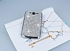 Eiroo Glows Samsung Galaxy Grand Silver Tal Rubber Klf - Resim: 2