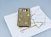 Eiroo Glows Samsung i9800 Galaxy S6 Tal Gold Rubber Klf - Resim: 2