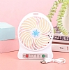 Tanabilir Mini Masast LED Ikl Beyaz Fan - Resim 6