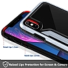 TGViS Luxury iPhone X / XS Ultra Koruma Cam Siyah Klf - Resim: 4