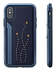 TGViS Luxury Rivet iPhone X / XS Ultra Koruma Lacivert Klf - Resim: 1