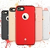 Totu Design Color Series iPhone 7 Plus / 8 Plus Krmz Rubber Klf - Resim: 1