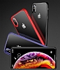 Totu Design Crystal Color Slim iPhone X / XS Krmz Rubber Klf - Resim 3