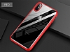 Totu Design Crystal Color Slim iPhone X / XS Krmz Rubber Klf - Resim 4