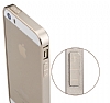 Totu Design iPhone SE / 5 / 5S Metal Bumper ereve Silver Klf - Resim 5