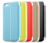 Totu Design iPhone SE / 5 / 5S izgili Standl Pencereli Mavi Deri Klf - Resim: 2