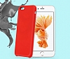 Totu Design iPhone 6 Plus / 6S Plus Deri Pembe Rubber Klf - Resim: 1
