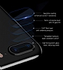 Totu Design iPhone 7 Plus / 8 Plus Siyah Metal Kamera Koruma Yz ve Cam - Resim 1