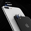 Totu Design iPhone 7 Plus / 8 Plus Siyah Metal Kamera Koruma Yz ve Cam - Resim 4