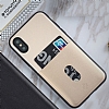 Totu Design Jazz Series iPhone X / XS Kartlkl Gold Rubber Klf - Resim 1