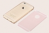 Totu Design Gemini iPhone 6 / 6S ift Katmanl Dark Silver Metal Klf - Resim 3