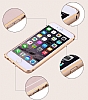 Totu Design Gemini iPhone 6 / 6S ift Katmanl Silver Metal Klf - Resim 6