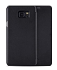 Totu Design Samsung Galaxy Note 5 nce Yan Kapakl Siyah Deri Klf - Resim: 4