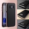 Totu Design Samsung Galaxy Note FE Silver Kenarl Siyah Karbon Silikon Klf - Resim 5