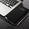 Totu Design Samsung Galaxy Note FE Silver Kenarl Siyah Karbon Silikon Klf - Resim 4