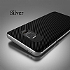 Totu Design Samsung Galaxy Note FE Silver Kenarl Siyah Karbon Silikon Klf - Resim 7