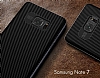 Totu Design Samsung Galaxy Note FE Dark Silver Kenarl Siyah Karbon Silikon Klf - Resim 2