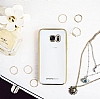 Totu Design Samsung Galaxy S7 Edge Gold Kenarl effaf Silikon Klf - Resim 1