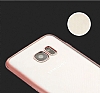 Totu Design Samsung Galaxy S7 Edge Gold Kenarl effaf Silikon Klf - Resim: 5