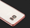 Totu Design Samsung Galaxy S7 Edge Gold Kenarl effaf Silikon Klf - Resim 3