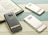 Totu Design Samsung Galaxy S7 Edge Silver Standl effaf Silikon Klf - Resim: 2