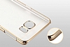 Totu Design Simple Samsung Galaxy S6 Edge Metalik Gold Kenarl Kristal Klf - Resim: 11