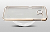 Totu Design Simple Samsung Galaxy S6 Edge Metalik Gold Kenarl Kristal Klf - Resim 7