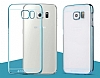 Totu Design Simple Samsung Galaxy S6 Edge Metalik Yeil Kenarl Kristal Beyaz Klf - Resim: 2