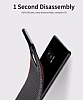Totu Design Slim Series Samsung Galaxy Note 8 Standl Karbon Krmz Silikon Klf - Resim 4