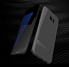 Totu Design Slim Series Samsung Galaxy S7 Edge Standl Karbon Gold Silikon Klf - Resim: 1