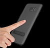 Totu Design Slim Series Samsung Galaxy S7 Edge Standl Karbon Siyah Silikon Klf - Resim: 5