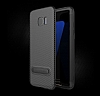 Totu Design Slim Series Samsung Galaxy S7 Edge Standl Karbon Siyah Silikon Klf - Resim: 3